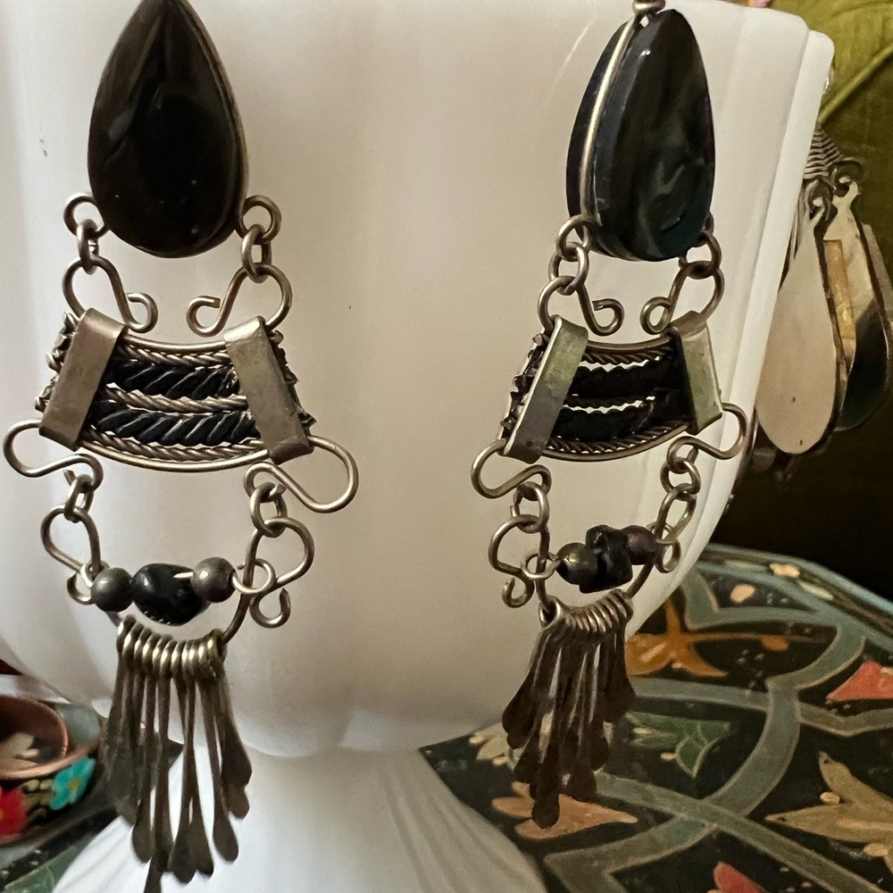 Black onyx Mexican artisanal jewelry
